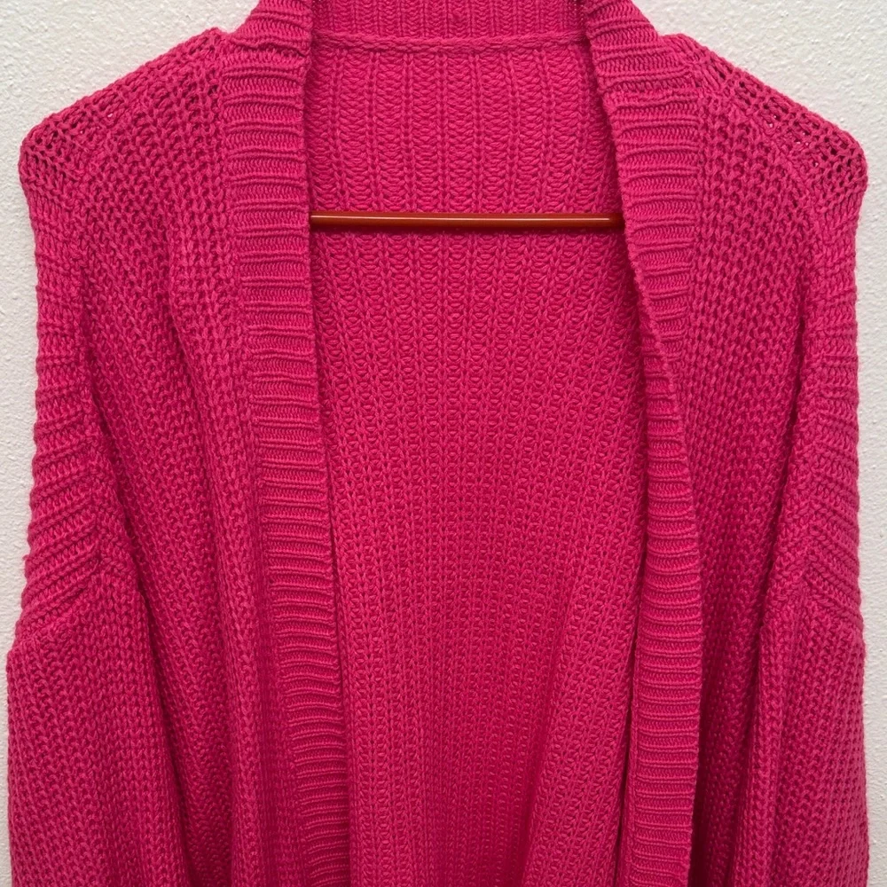 SHEIN Fuchsia Knit Cardigan - Picture 1 of 1